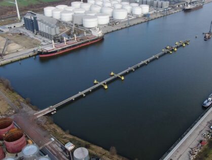 Hergebruik op grote schaal: een 400 meter lange brug omgetoverd tot steiger